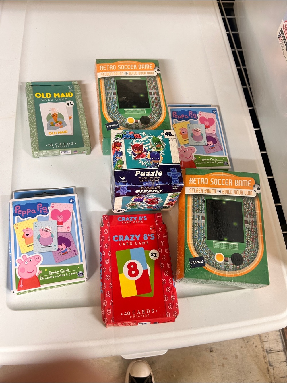 Set of seven kids toys